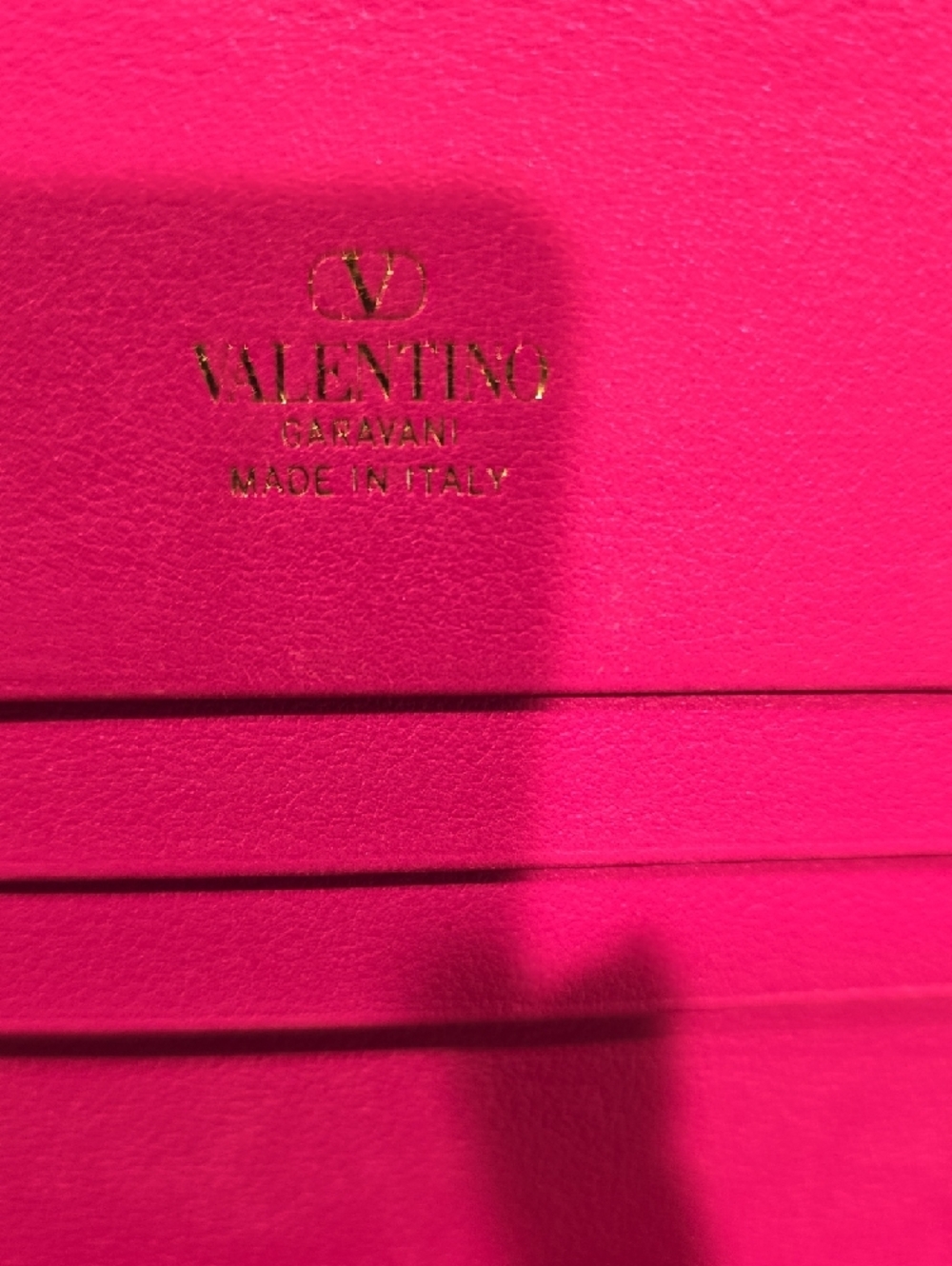 Valentino Hot Pink Rockstud Leather Wallet - Picture 10 of 16
